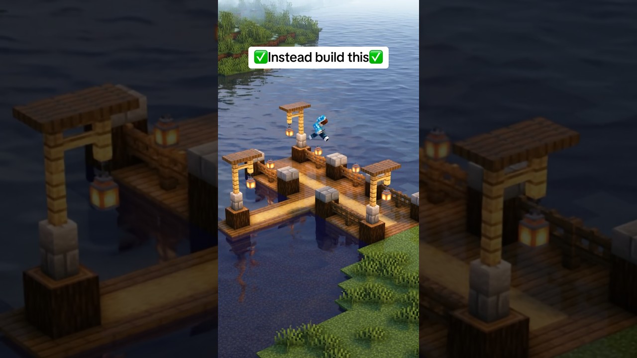 Fishing Dock in Minecraft! 