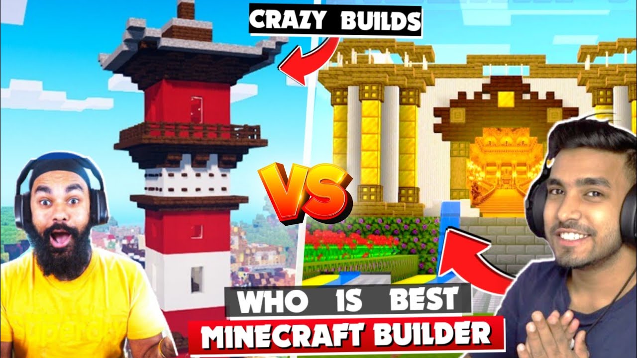 To 5 Best Builders In Minecraft In India | Techno Gamerz, bbs, Hitesh ks, Chapati | Battle Factor