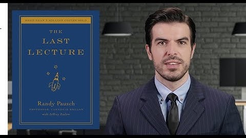 Book Insights for Success  - The Last Lecture by Randy Pausch