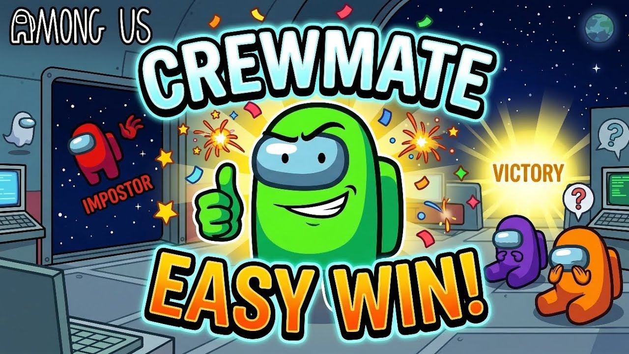 AMONG US | CREWMATE EASY WIN 😎 | #amongus - YouTube