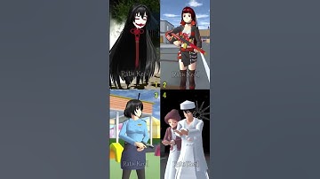 Thumbnail of Sakura school simulator yuta mio dan baby celine | Teman teman suka versi yang mana? #shorts