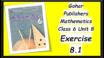 Exercise 8.1 Gohar Publishers Mathematics Class 6 Unit 8 Introduction to Algebra Exercise 8.1