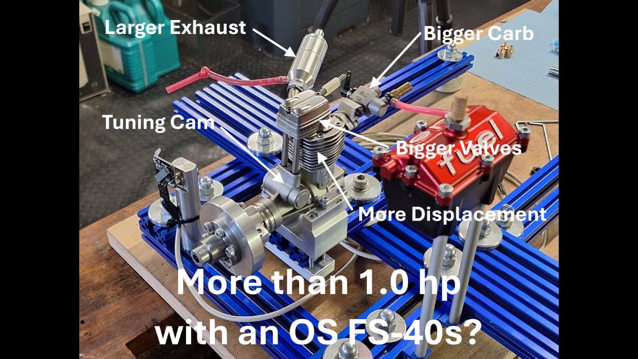 OS FS-40 4ストロークエンジン How to boost the performance of a OS FS-40s? RC engine bore