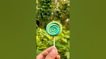 how to make lollipop very easily with super clay🍭 #creative #diy #craft #art #clay