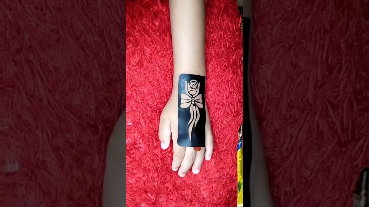 beautiful sticker mehndi design #shorts
