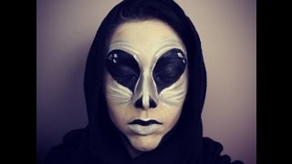 Alien Face Paint - Halloween Tutorial