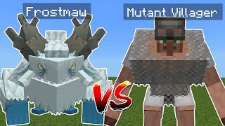 Frostmaw vs Mutant Villager | Minecraft