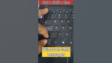 How to Open Task Manager with Shutcut Key in Computer | Ctrl+Shift+Esc #shortsvideo #viralvideo #key