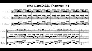 1909 16th Note Diddle Transition #2 80-138bpm