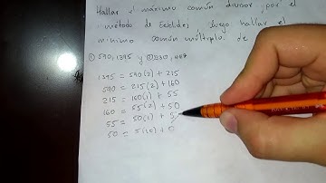 máximo común divisor( método del algoritmo de Euclides), mínimo común múltiplo.