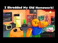 I Shredded My Old Homework For Money!