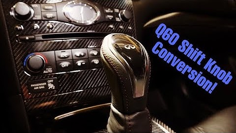 INSTALLING A Q60 SHIFT KNOB IN MY G37 SEDAN!