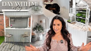 COSY HOME VLOG | Garden Bar & Garden Tour, New Chandelier, Bathing Jerry, VooGlam Haul & More