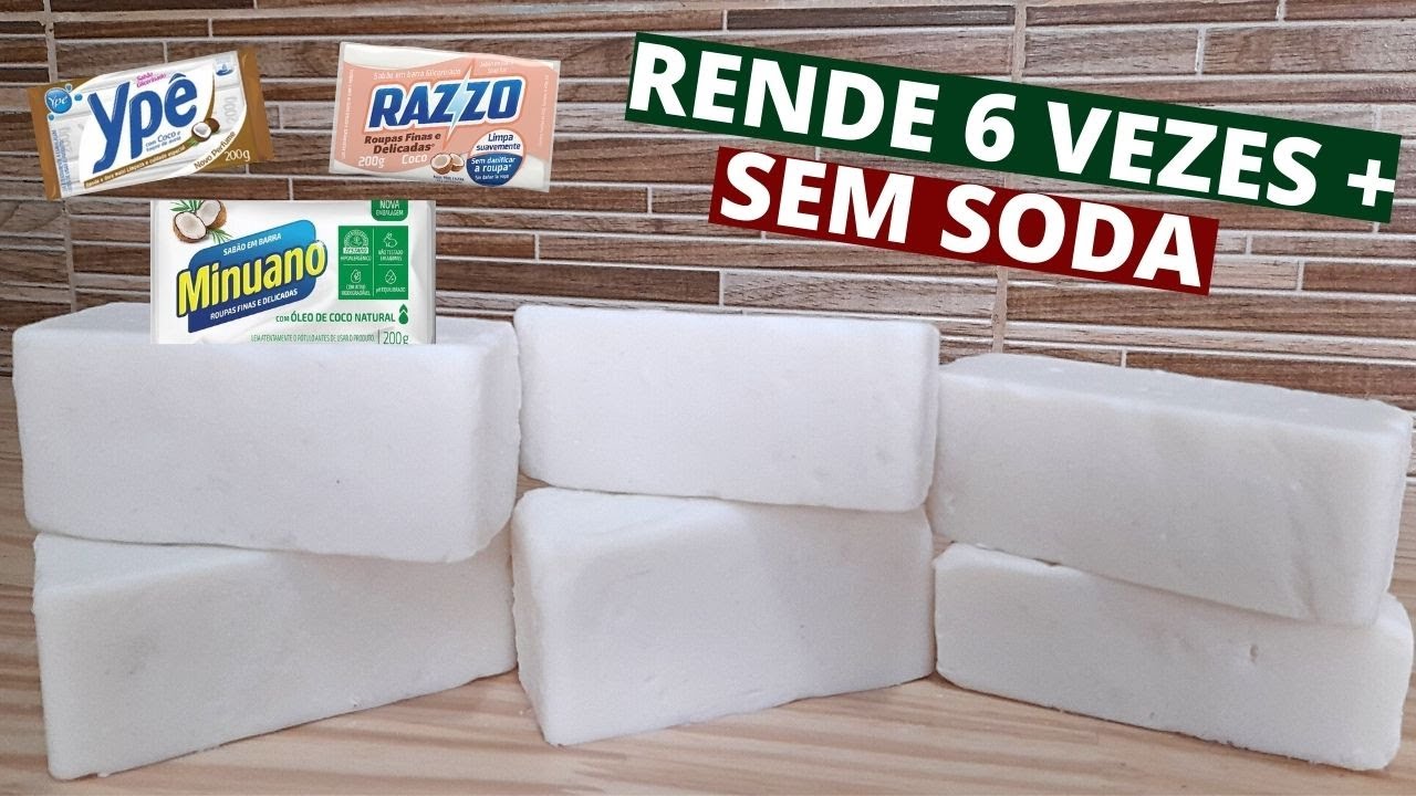 SABÃO DE COCO COM MAIZENA – SUPER DURO – RENDE 6 VEZES … — Transcript