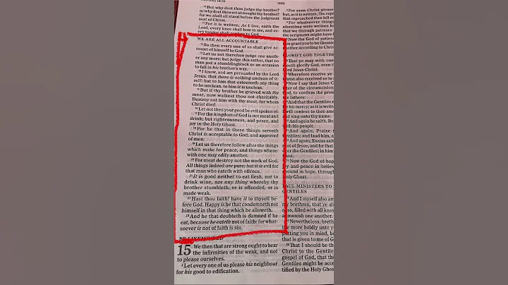 Let’s read Romans 14:12-23 together !! #bible #bibleverse #shorts