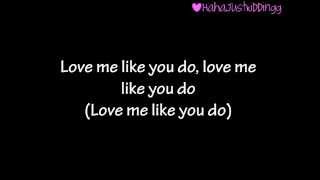 Video thumbnail of "Love Me Like You Do (cover) - Sam Tsui & Alex Goot (Lyrics)"