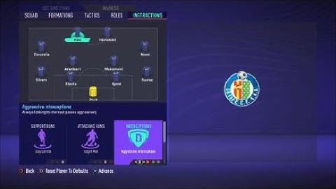 FIFA 21 Custom Tactics - Recreate 4-4-2 of Getafe  + Instructions - Replicate real system
