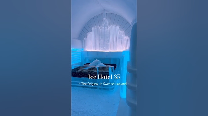 The original Icehotel since 1989 in Swedish Lapland 🇸🇪 #icehotel #lapland #winter