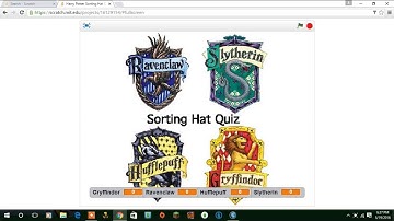SORTING HAT HARRY POTTER QUIZ! WHAT HOUSE ARE YOU IN?