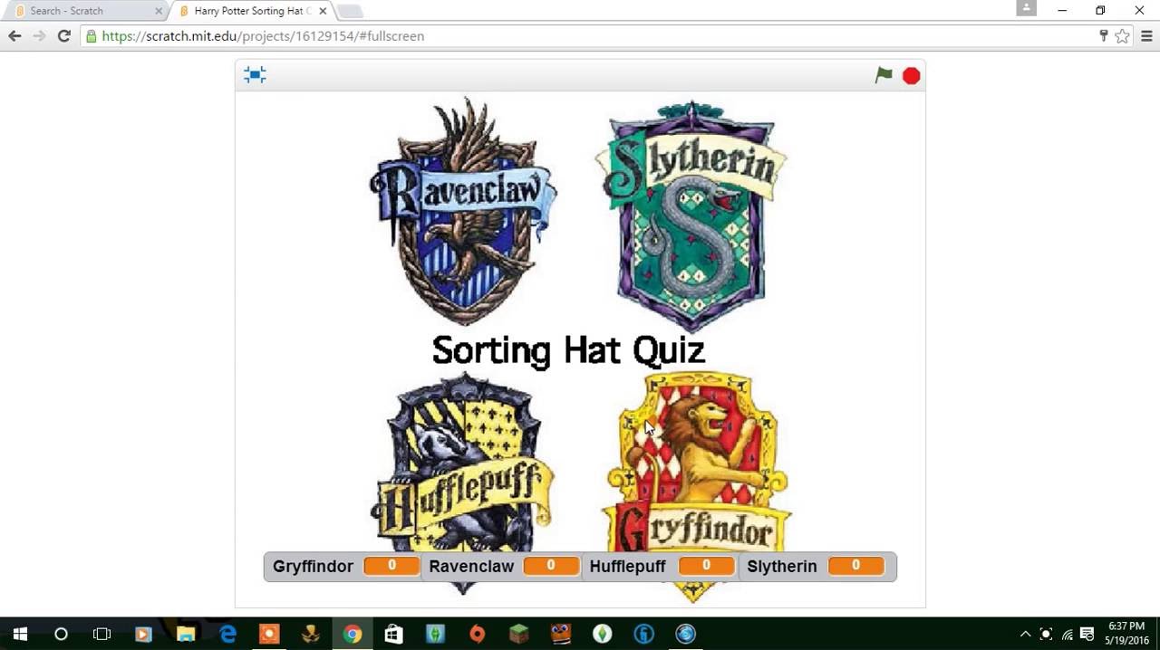 SORTING HAT HARRY POTTER QUIZ! WHAT HOUSE ARE YOU IN?