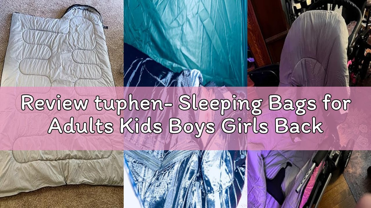 Review tuphen- Sleeping Bags for Adults Kids Boys Girls Backpacking Hiking Camping Microfiber Liner,
