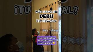 Nah, ternyata debu berasal dari ini loh!! 😣😫 #care #tungau #debu #bersihbersihrumah #vakum #basmi