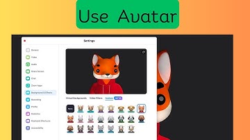 How to use avatars in zoom