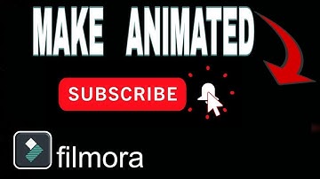 How to Make Animated Subscribe Button in Filmora | Step by step Tutorial