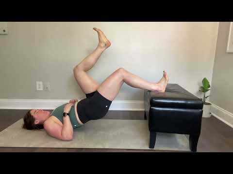 Single Leg Heels Elevated Hamstring Bridge Hold