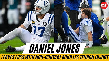 Daniel Jones Leaves Loss With Non-Contact Achilles Tendon Injury, Jeopardizing Colts