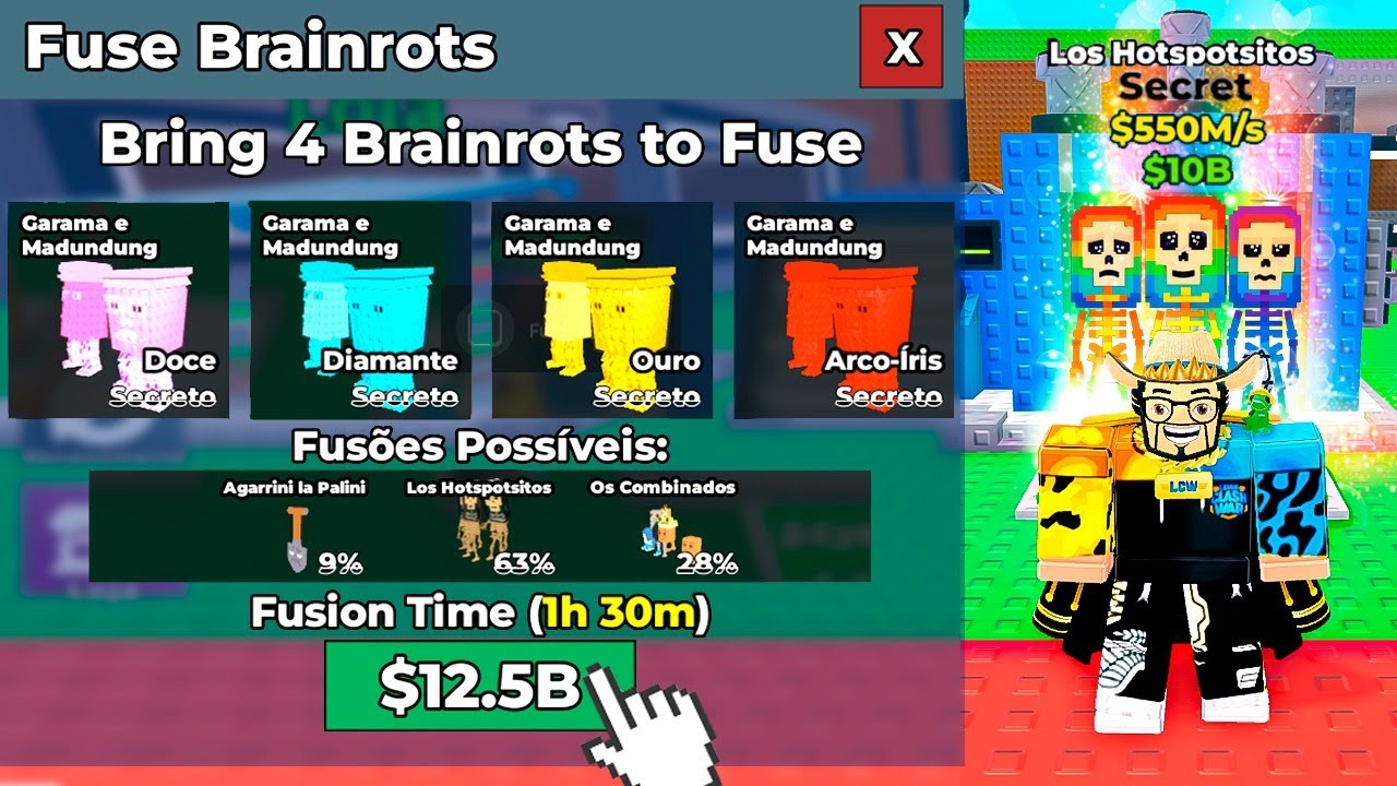 COLOQUEI OS PETS MAIS CAROS NA MÁQUINA… E OLHA O QUE SAIU no BRAINROT! 😱🧠