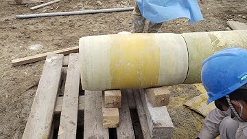 how to installation of Glass Reinforce Epoxy GRE pipe.