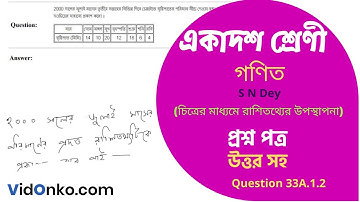 West Bengal Board HS Class 11 Maths Book Solution in Bengali - S N Dey Exercise Question: 33A.1.2