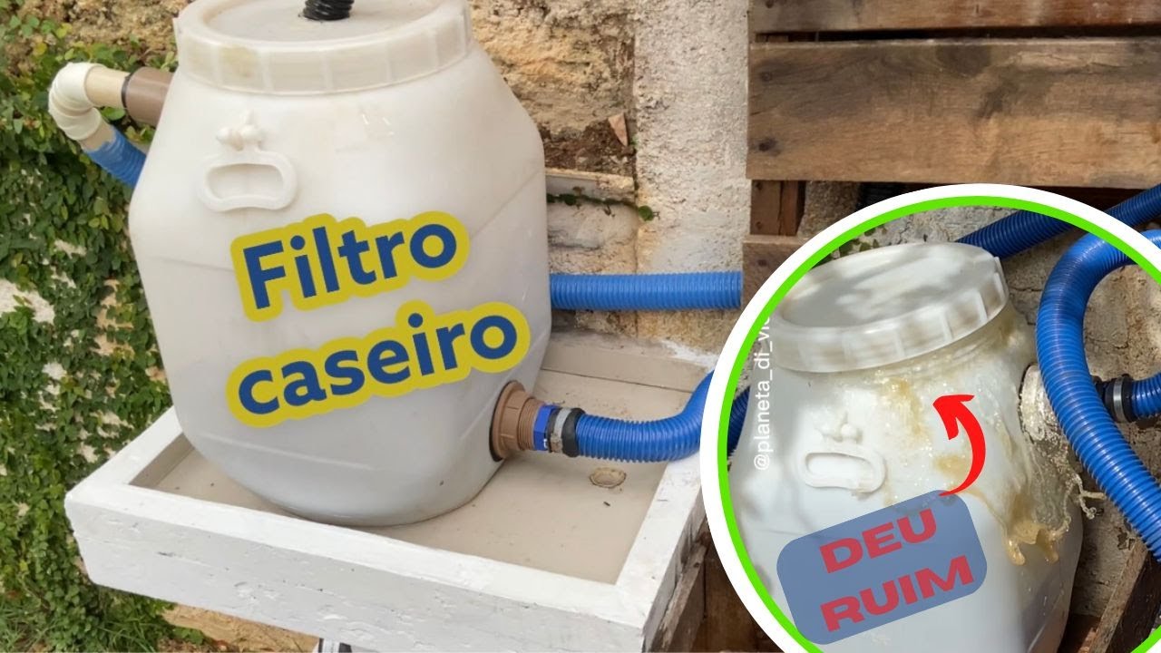 Filtro caseiro para piscina por menos de R$100,00