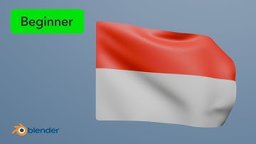 Cara membuat Bendera Berkibar di Blender - Beginner | CGNTM