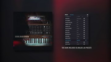 HZE - DEVIL IN A SYNTH (ANALOG LAB 4 PRESET BANK) | OUT NOW