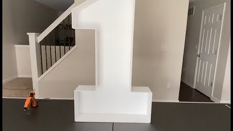 Number 1: 3FT Tall DIY Pre Cut Tutorial Mosaic Balloon Number Frame Setup From JoyBox Design