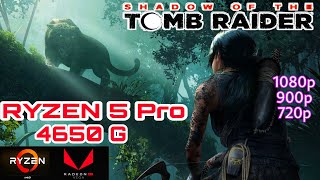 Ryzen 5 Pro 4650 G Vega 7 Shadow Of The Tomb Raider | FPS  Test