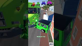 What Happens When a Giant Car Hits a Giant? #beamngdrive #crash #trending