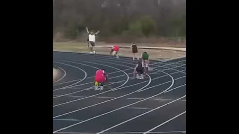 Xavier Ellison  400M  wins race!