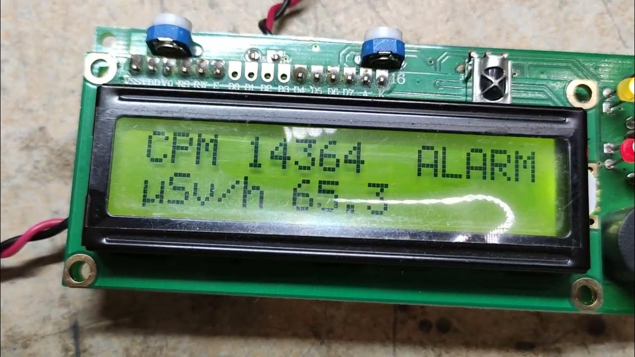 DIY arduino geiger counter with sbt11 tube - YouTube
