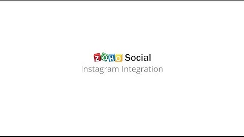 Zoho Social instagram integration