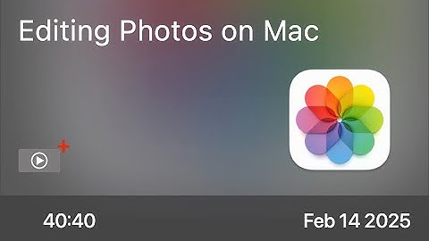 Editing Photos on Mac - Preview
