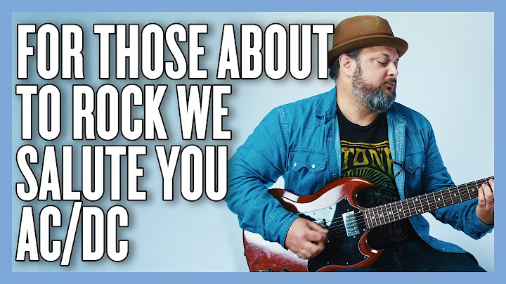 For Those About to Rock (We Salute You) Guitar version - Guitar performance video thumbnail