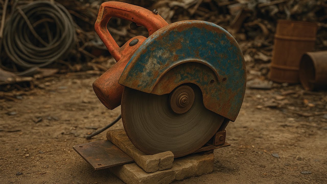 FULLY Restoration ABANDONED STONE CUTTING MACHINE |Restoring OLD CUTTING TOOL FORGOTTEN For 50 Years