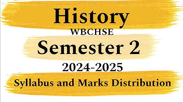 Class 11 History WBCHSE Syllabus and Marks Distribution in Hindi | Semester 2 | New Syllabus 2024