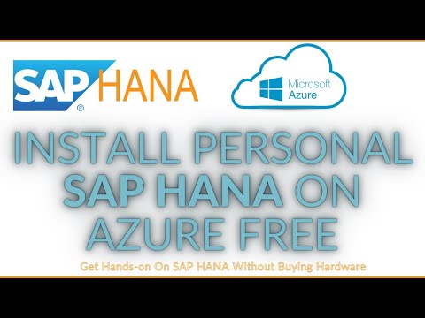 Installing SAP HANA On Microsoft Azure Free | How to Install HANA On Azure