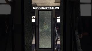 Clear Armor Bullet Resistant Laminate vs 9mm FMJ