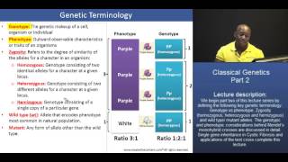 PCAT: Classical Genetics – Part 2: Important Genetic Terminology