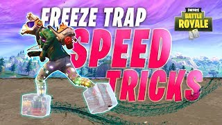 Chiller Trap Trick to Travel Faster in Fortnite (Fastest Sprint Using New Freeze Trap in Season 6)